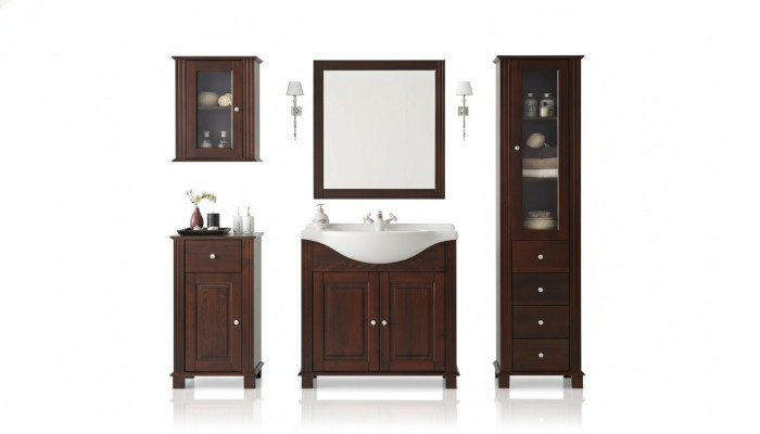 Ensemble de meubles de salle de bain Ensemble de mobilier de salle de bain Lavabo de salle de bain 5 pièces. Chambre