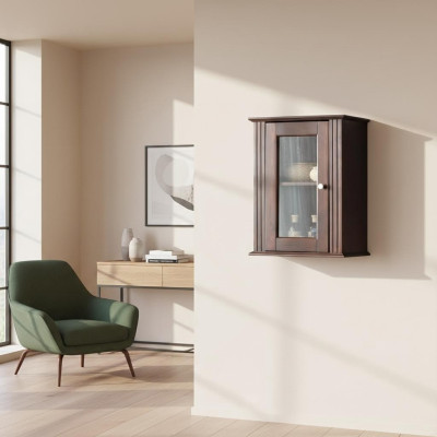 Pharmacies Salle de bain Meubles de salle de bain Étagère Armoire Braun Armoires Bois