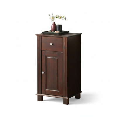 Étagère de meuble de salle de bain Armoire Meubles bruns Armoires en bois 46x36x83cm Étagères