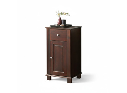Étagère de meuble de salle de bain Armoire Meubles bruns Armoires en bois 46x36x83cm Étagères