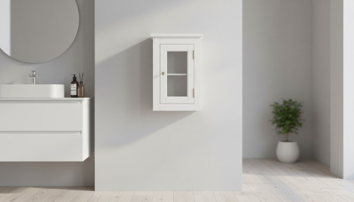 Salle-de-bain Mobilier de salle de bain Étagère Armoire Armoires lumineuses Pharmacies Bois