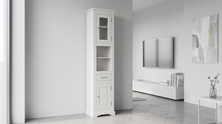 Armoire haute de salle de bain Étagère décorative Armoire de salle de bain Meubles de salle de bain Étagères de salle de bain