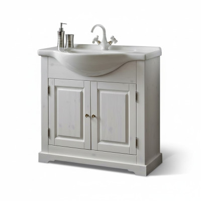 Lavabo de maison de campagne de qualité luxueuse lavabo bassin avec meuble sous-vasque 85x35x81