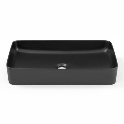 Céramique noire Dessus de table Plaque Lavabo Lavabo