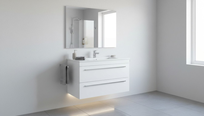 Lavabo suspendu Meuble de salle de bain haut de gamme Décoratif Moderne
