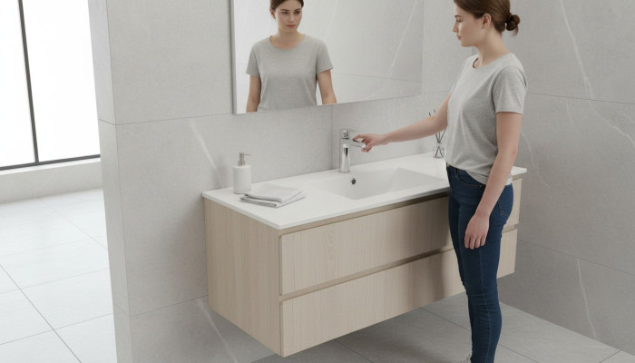 Évier en céramique Lavabo Comptoir de lavabo Lavabo Blanc encastré