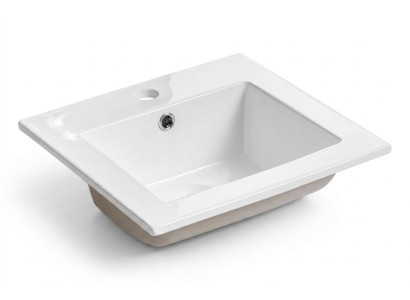 Évier en céramique Lavabo Comptoir de lavabo Lavabo Blanc encastré