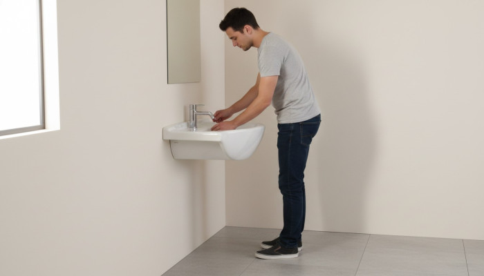Lavabo de céramique Lavabo de comptoir moderne et décoratif Blanc
