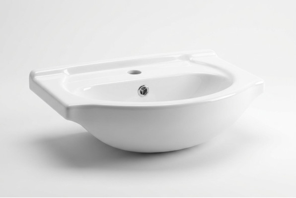 Lavabo de céramique Lavabo de comptoir moderne et décoratif Blanc