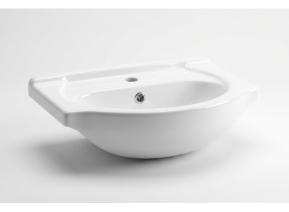 Lavabo de céramique Lavabo de comptoir moderne et décoratif Blanc
