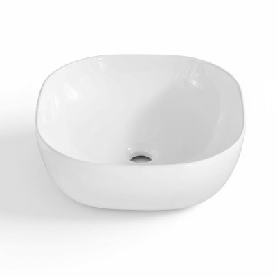 Évier en céramique Évier moderne Évier de comptoir décoratif Blanc