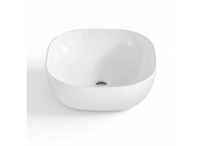 Évier en céramique Évier moderne Évier de comptoir décoratif Blanc