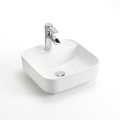 Céramique Lavabo Lavabo Lavabo Lavabovasque encastrable Blanc Lavabo