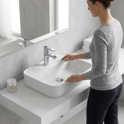Céramique Lavabo Lavabo Lavabo Lavabo Comptoir Lavabo Blanc Lavabo Décoratif
