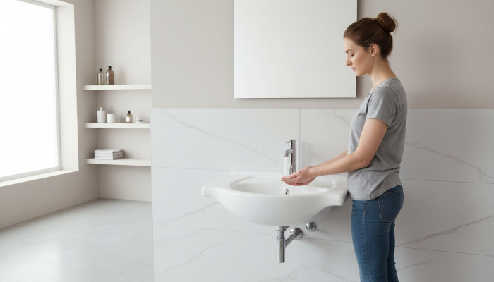 Lavabo en céramique Lavabo encastré Blanc Lavabo