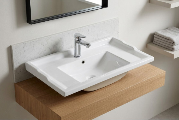 Céramique Lavabo Lavabo Lavabo Lavabo Comptoir Lavabo Déco Blanc Lavabo