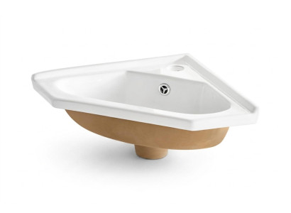 Lavabo d'angle Lavabo en céramique Lavabo Vasque pour comptoir de lavabo
