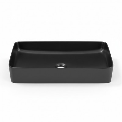 Vasque noire en c\u00e9ramique, dessus de table sup\u00e9rieur de lavabo de lavabo