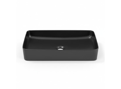 Vasque noire en c\u00e9ramique, dessus de table sup\u00e9rieur de lavabo de lavabo