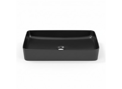 Vasque noire en c\u00e9ramique, dessus de table sup\u00e9rieur de lavabo de lavabo