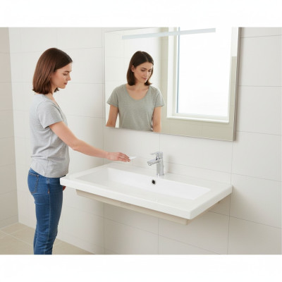 Céramique Vasque décorative Vasque Vasque Vasque de comptoir Lavabo Blanc Washbasin