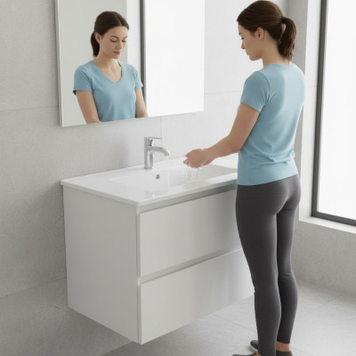Vasque en céramique Vasque encastrée lavabo lavabo lavabo