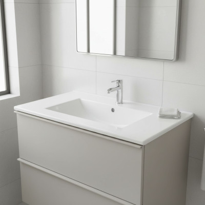 Vasque en céramique Vasque encastrée lavabo lavabo lavabo
