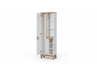 Armoire haute de salle de bain Armoire Cabinet Penderie Rangement Décoratif Salle de bain blanche Salle de bain