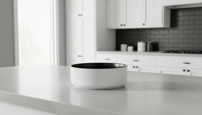 Attachement de vasque ronde Lavabo Noir Vasque Blanche Lavabo