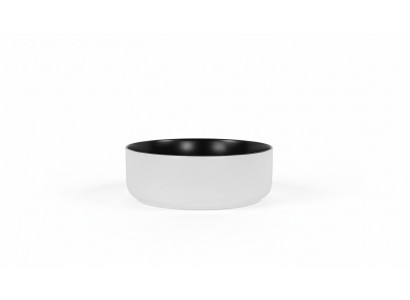 Attachement de vasque ronde Lavabo Noir Vasque Blanche Lavabo