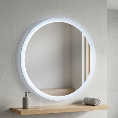 Miroir rond LED Miroir de salle de bain Miroir de salle de bain avec éclairage