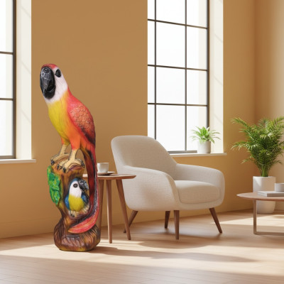 Perroquet abstrait Ara décoration de jardin statue sculptures figurines sculpture neuf
