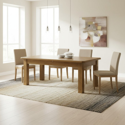 Table à manger 250/450 cm Table de cuisine Table de restaurant Table en bois Tables de salle à manger