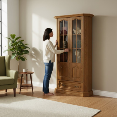 Vitrine classique Commodes Vitrines Armoire en verre Vitrine en verre