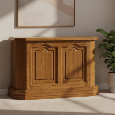 Console table en bois brun tiroir et étagère Table d'appoint Buffet