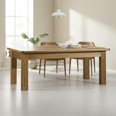 Table à manger 250/450 cm Table de cuisine Restaurant Table en bois Tables de salle à manger Conférence