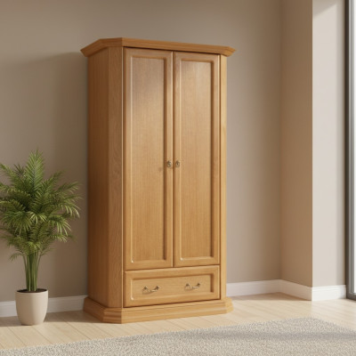 Armoire classique en bois, unité murale armoire, armoire en bois de style campagnard