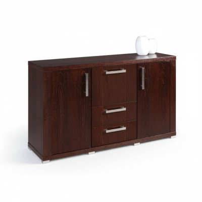 Coffre à tiroirs en bois brun classique Armoires commodes commode