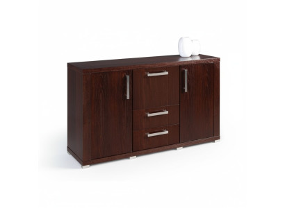 Coffre à tiroirs en bois brun classique Armoires commodes commode