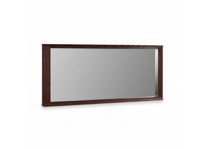 Miroir mural moderne et grand en bois véritable encadré.