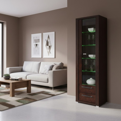 Vitrine Armoire Commode Étagère en verre Vitrines Étagères Bois Armoires