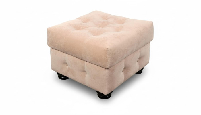 XXL Repose-pieds Club Lounge Tabouret Ottoman en textile Design Pufa Ottoman nouveau