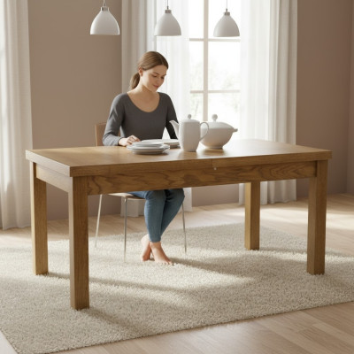 Table en bois élégante Tables de salon Style campagnard Table de conférence