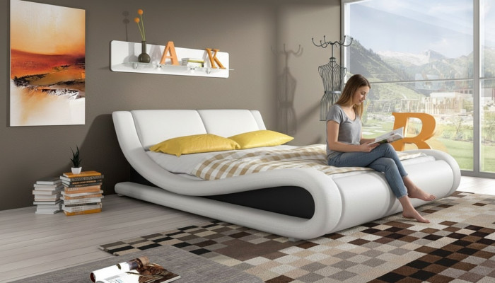 Lit rembourré Lits Lit Rembourrage Similicuir Concepteur Hôtel Double Luxe Design