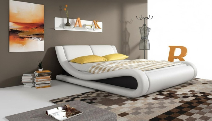 Lit rembourré Lits Lit Rembourrage Similicuir Concepteur Hôtel Double Luxe Design