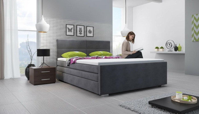 Lit rembourré Lits Lit Rembourrage Designer Hôtel Double Luxe Lits Boxspring neufs