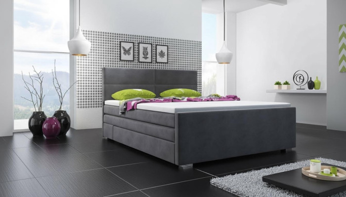 Lit rembourré Lits Lit Rembourrage Designer Hôtel Double Luxe Lits Boxspring neufs