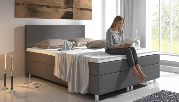Lit à sommier tapissier double de luxe pour hôtel, lits complets avec matelas neufs