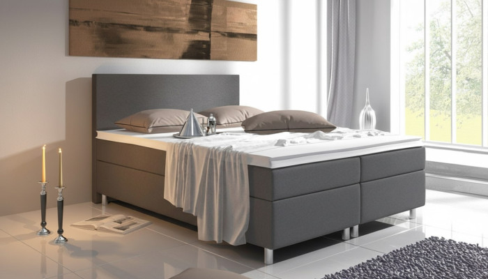 Lit à sommier tapissier double de luxe pour hôtel, lits complets avec matelas neufs