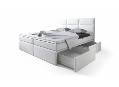 Lits Boxspring Lits Garniture Imitation cuir Designer Hôtel Double Luxe Conception nouveau